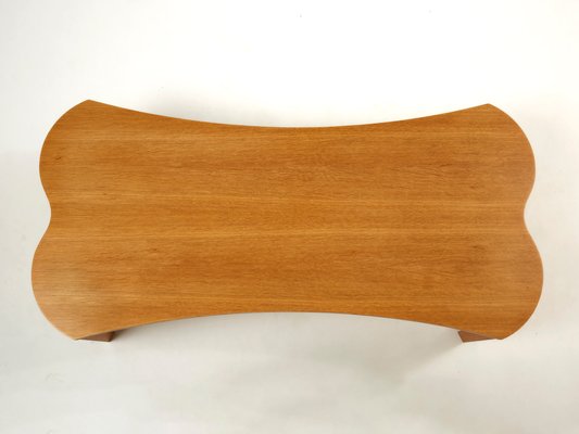 Vincent Free Form Oak Wood Coffee Table from Poujardieu, 1992-YJA-1398429