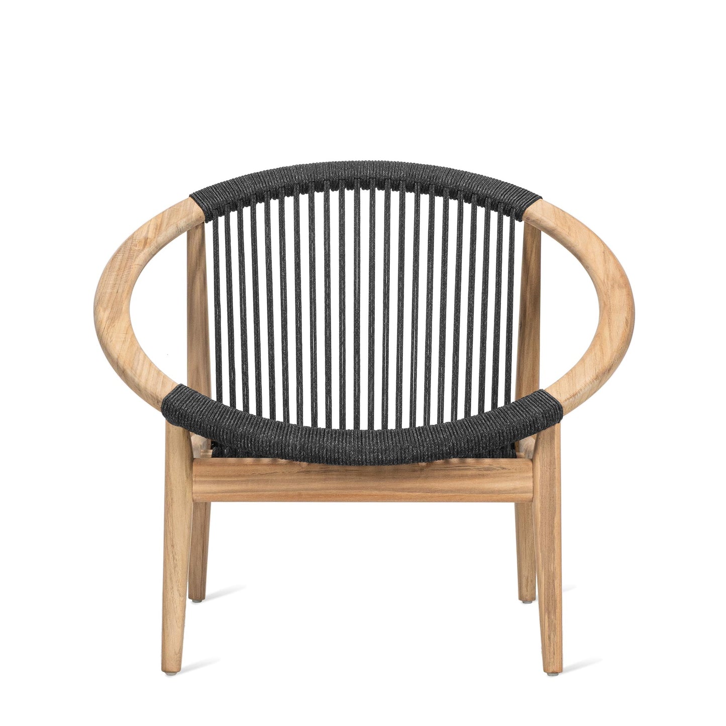 Rope Easy Chair With Armrests Frida by Vincent Sheppard #Teak / anthracite