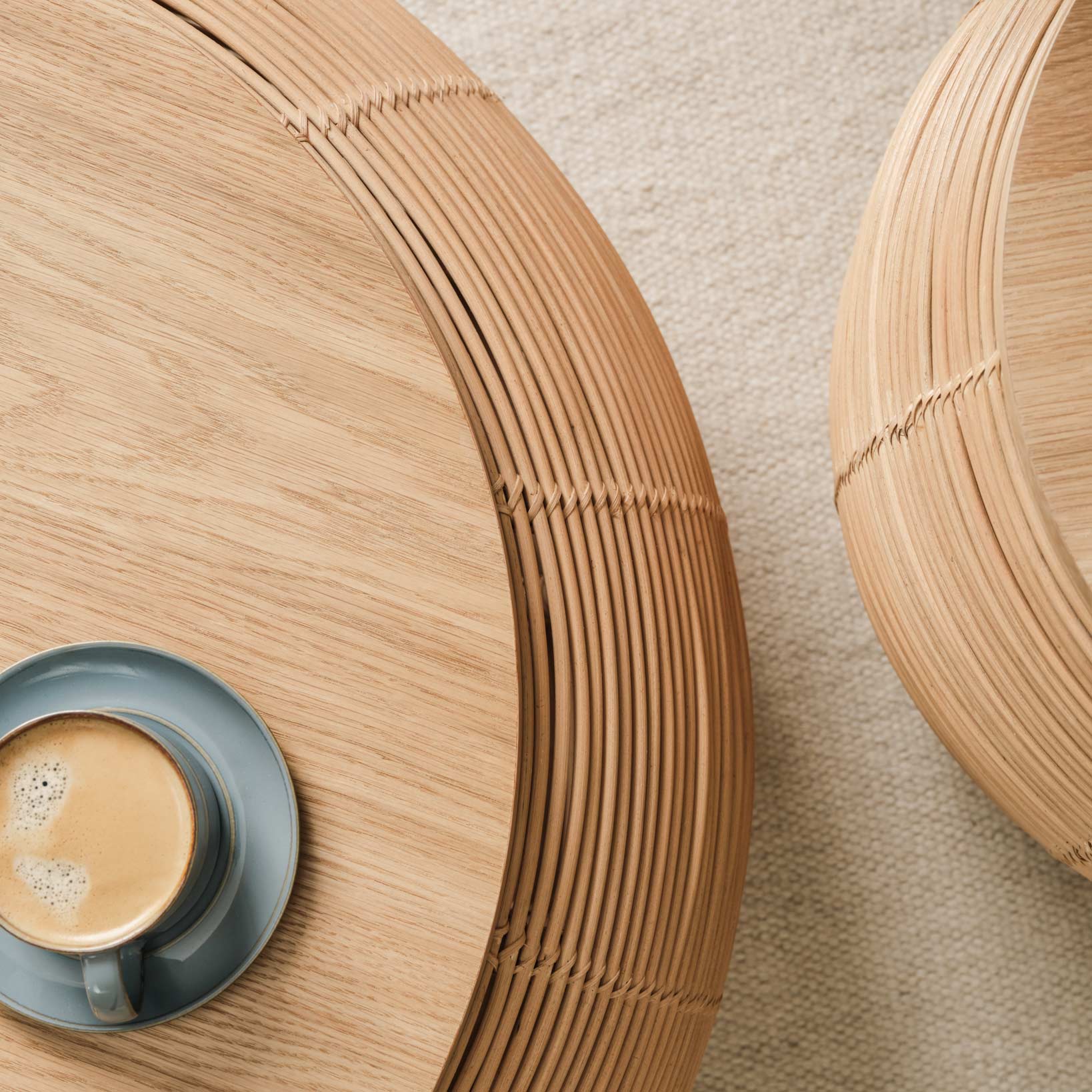 Round Rattan Coffee Table Vivi by Vincent Sheppard