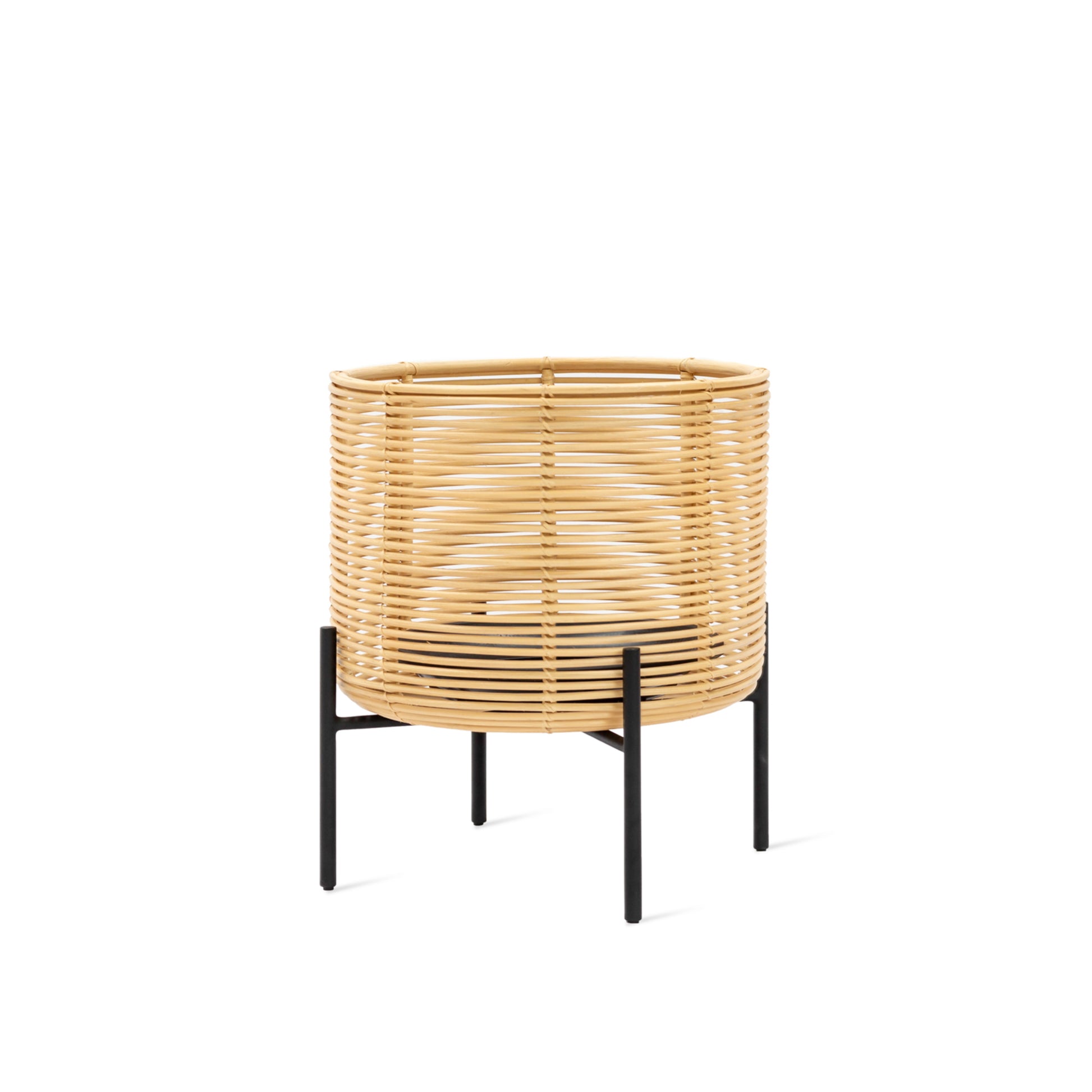 Round Rattan Vase VIVI by Vincent Sheppard #MEDIUM (Ø40X45H)