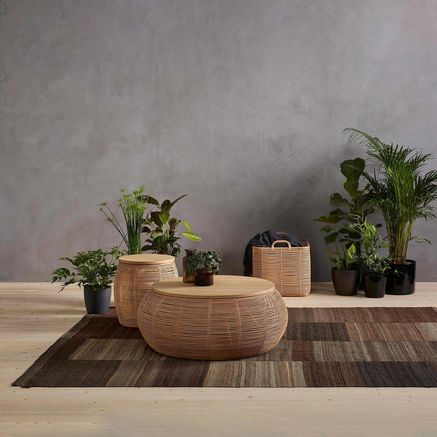 Round Rattan Coffee Table Vivi by Vincent Sheppard