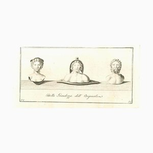 Vincenzo Campana, Ancient Roman Statues, Original Etching, 18th Century-ZCI-2025052