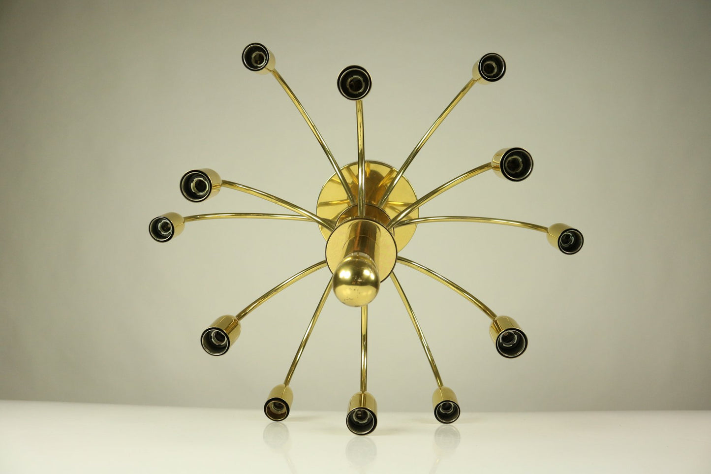 Vintage 12-Light Chandelier by Gaetano Sciolari, 1970s