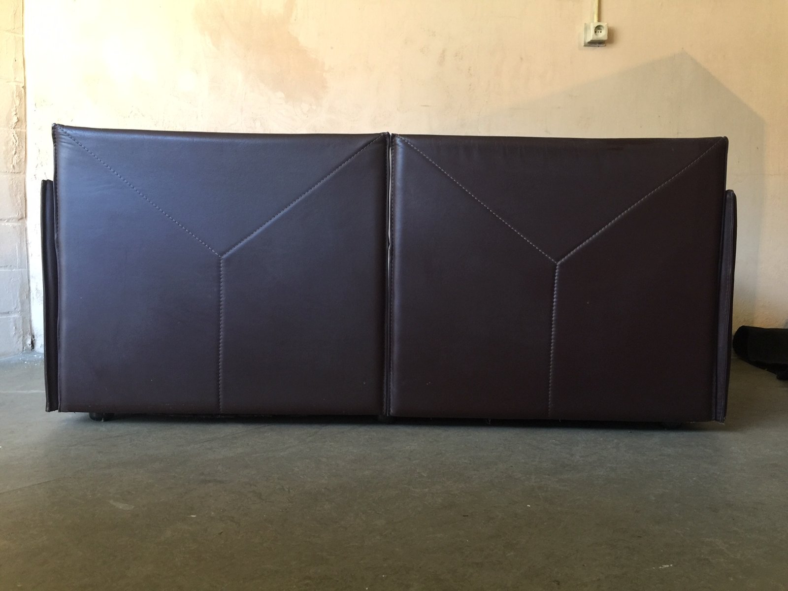 Vintage 2-Seater Brown Leather Sofa from Leolux