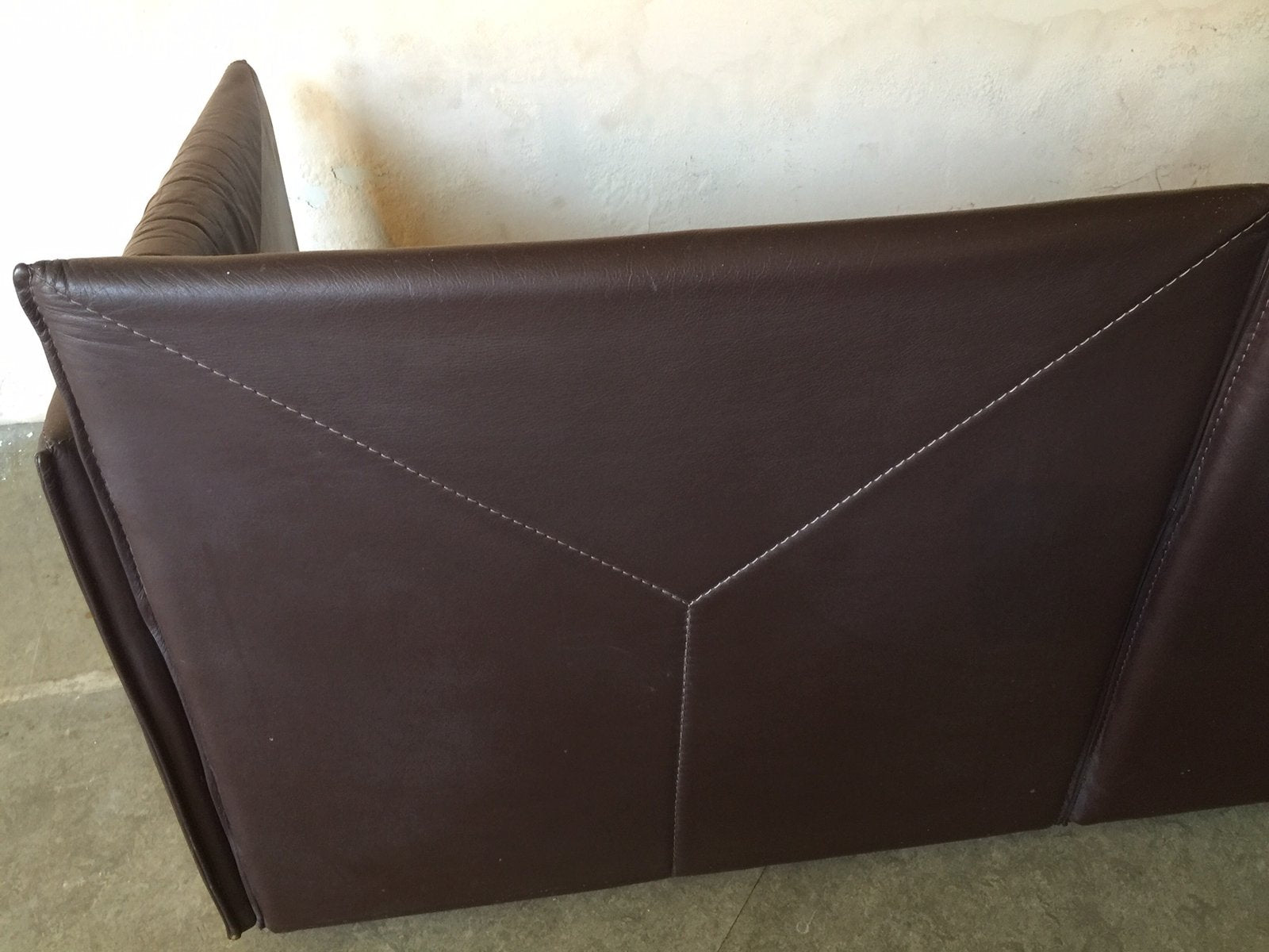 Vintage 2-Seater Brown Leather Sofa from Leolux