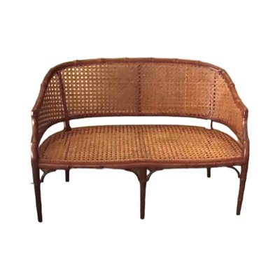 Vintage 2-Seater Sofa in Faux Bamboo-TCS-1770644