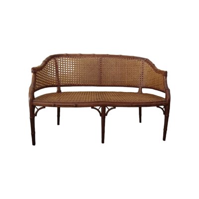 Vintage 2-Seater Sofa in Faux Bamboo-TCS-1770644