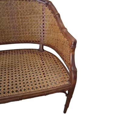 Vintage 2-Seater Sofa in Faux Bamboo-TCS-1770644