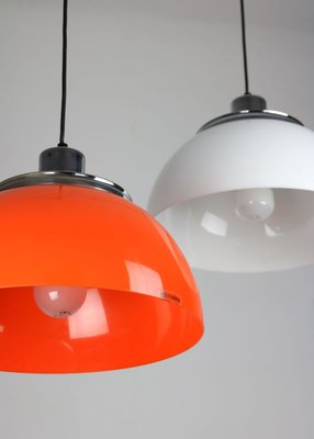 Vintage 2240 Faro Pendant Lamp by Luigi Massoni from Guzzini & Meblo, 1960s, Set of 2-HGJ-724897