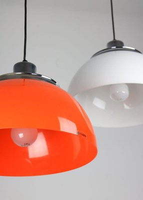 Vintage 2240 Faro Pendant Lamp by Luigi Massoni from Guzzini & Meblo, 1960s, Set of 2-HGJ-724897