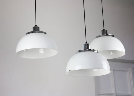 Vintage 2240 Faro Pendant Lamp by Luigi Massoni from Guzzini & Meblo, 1960s, Set of 3-HGJ-724892