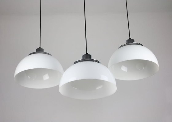 Vintage 2240 Faro Pendant Lamp by Luigi Massoni from Guzzini & Meblo, 1960s, Set of 3-HGJ-724892