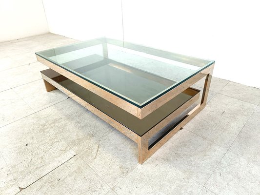 Vintage 23kt Gold Coffee Table from Belgochrom, 1970s-IRH-1816825