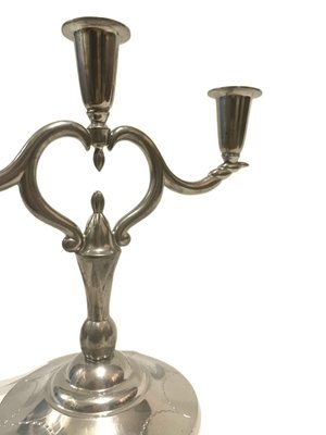 Vintage 3-Armed Pewter Candleholder from L & L Svenskt Tenn, Sweden-JKV-1795723