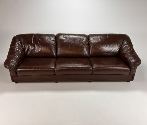 Vintage 3-Seater Leather Sofa from Leolux, 1970s-RMX-1191152