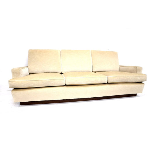 Vintage 3-Seater Sofa with Cream-Coloured Upholstery from the 1970s