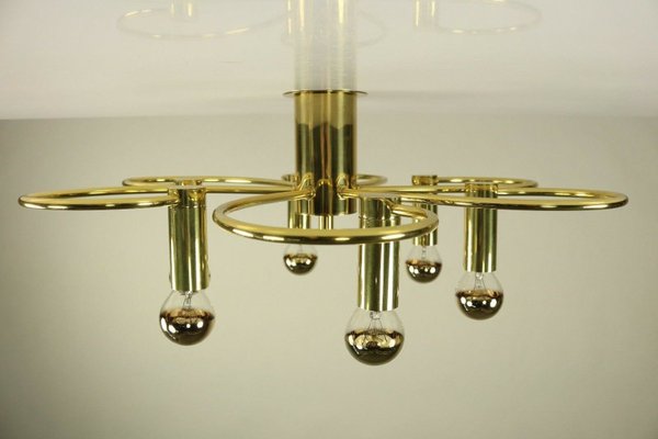 Vintage 6-Light Gilded Flush Mount from Cosack-FUP-1003345