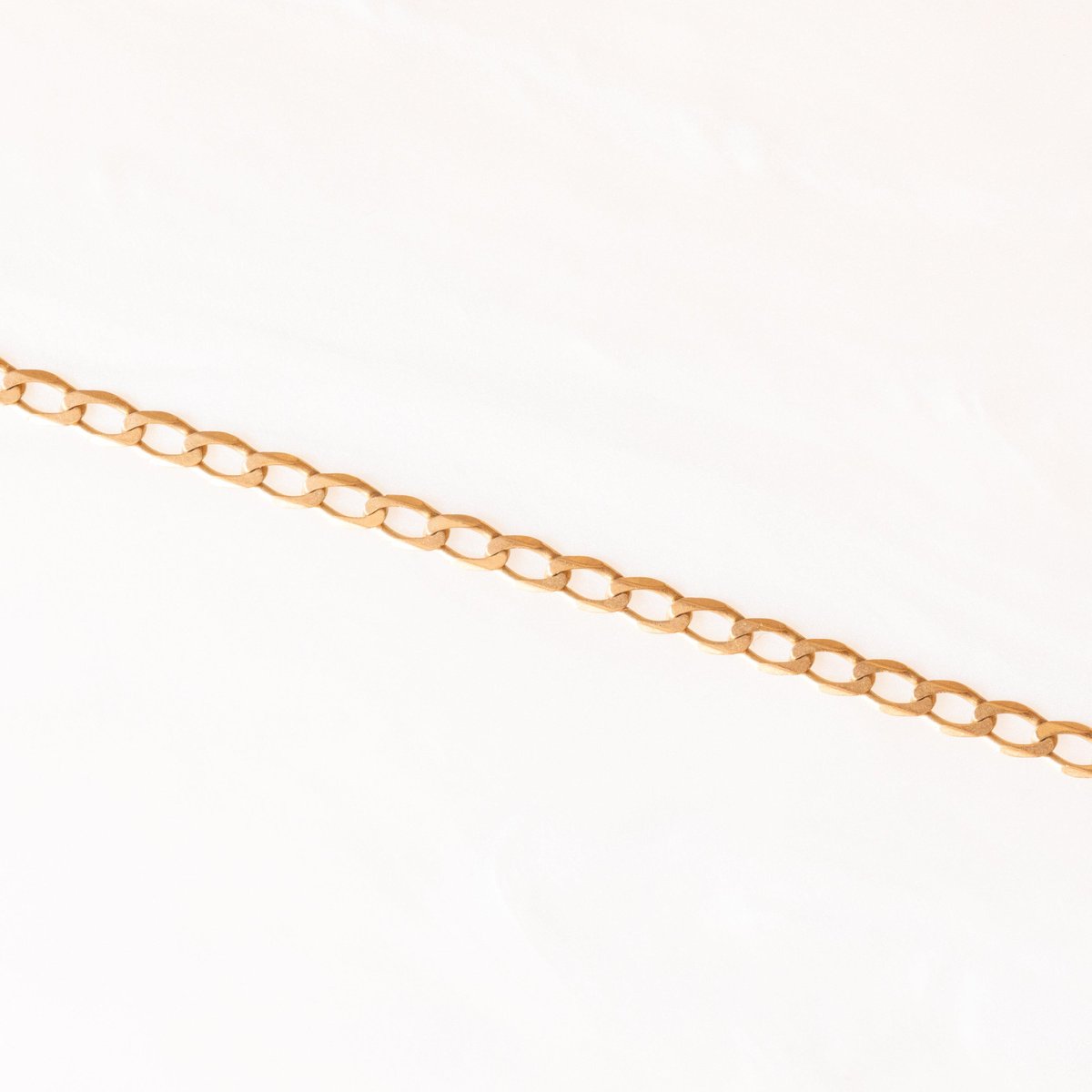 Vintage 9k Yellow Gold Curb Link Chain