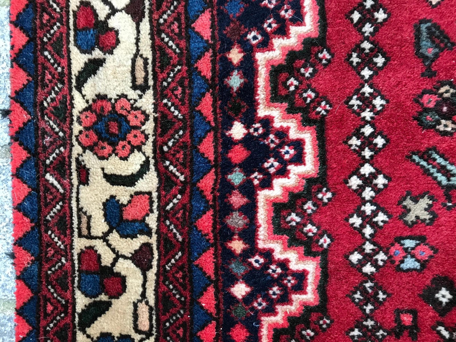 Vintage Abadeh Runner Rug, 1980s