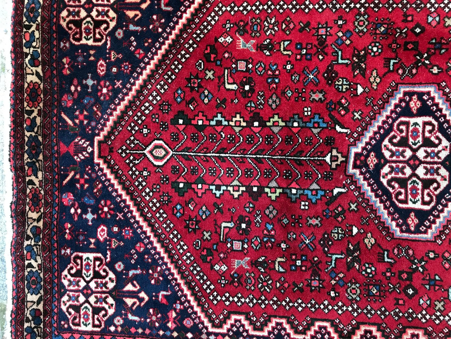 Vintage Abadeh Runner Rug, 1980s