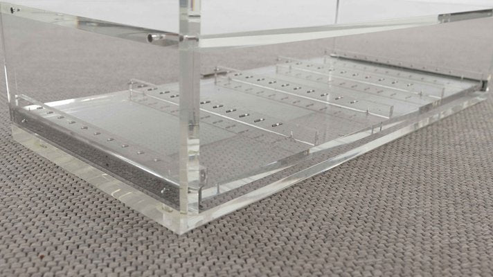 Vintage Acrylic Glass Coffee Table-EE-1368317