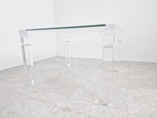 Vintage Acrylic Glass Coffee Table, 1970s-IRH-1449514