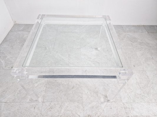 Vintage Acrylic Glass Coffee Table, 1970s-IRH-1449514