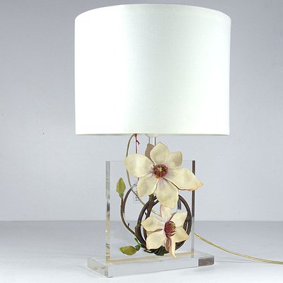 Vintage Acrylic Glass Table Lamp, 1980s-GIW-1133209