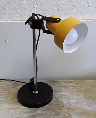 Vintage Adjustable Desk Lamp in Metal, Plastic & Chrome, 1970s-HOI-1295866