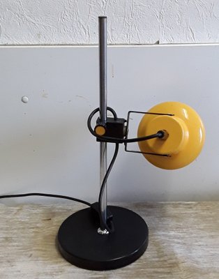 Vintage Adjustable Desk Lamp in Metal, Plastic & Chrome, 1970s-HOI-1295866