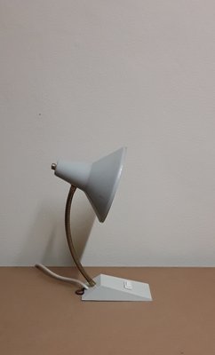 Vintage Adjustable Desk Lamp with Gray Plastic Base, 1970s-HOI-1432027