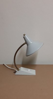 Vintage Adjustable Desk Lamp with Gray Plastic Base, 1970s-HOI-1432027