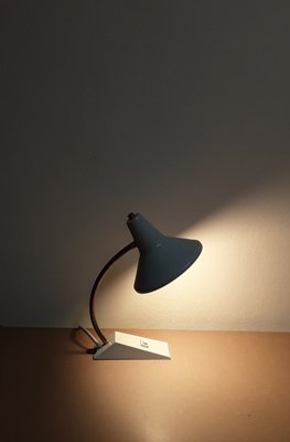 Vintage Adjustable Desk Lamp with Gray Plastic Base, 1970s-HOI-1432027