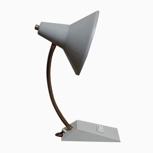 Vintage Adjustable Desk Lamp with Gray Plastic Base, 1970s-HOI-1432027