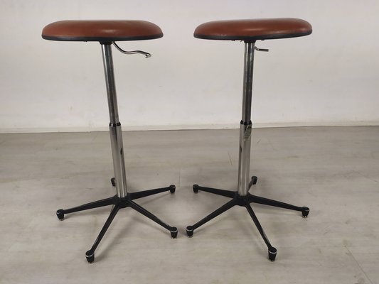 Vintage Adjustable Stools, Set of 2-EAD-1066953