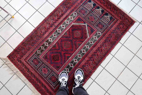 Vintage Afghan Baluch Prayer Rug, 1940s-JZV-1377257