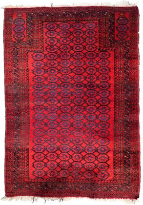 Vintage Afghan Baluch Rug, 1950s-JZV-1361399