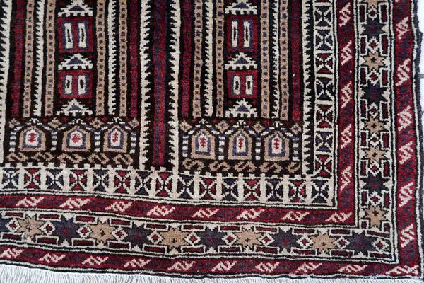 Vintage Afghan Baluch Rug, 1970s-JZV-1352648