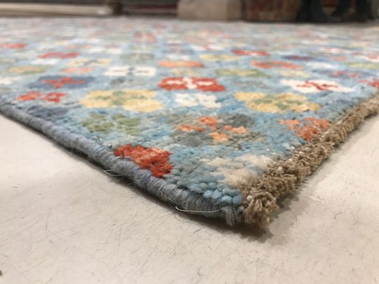 Vintage Afghan Blue Baluch Carpet, 1980s-NOU-582450