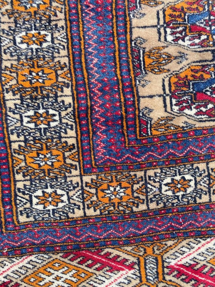 Vintage Afghan Boukhara Design Rug