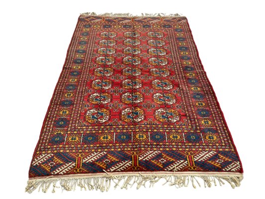 Vintage Afghan Buchara Rug, 1980s-AIV-1724474