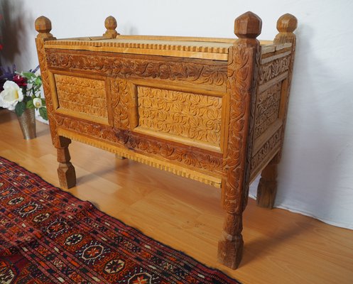 Vintage Afghan Chest in Wood, 1930s-UZN-1399168