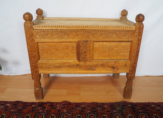 Vintage Afghan Chest in Wood, 1930s-UZN-1399168