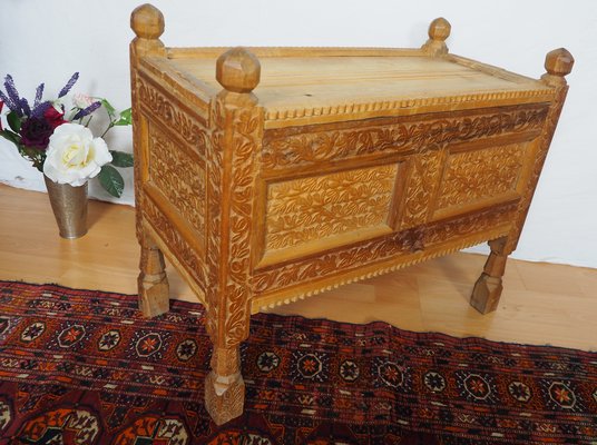 Vintage Afghan Chest in Wood, 1930s-UZN-1399168