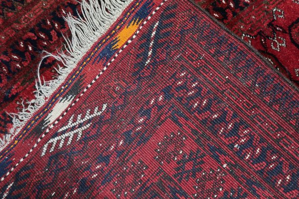 Vintage Afghan Ersari Runner Rug, 1960s-JZV-1725673