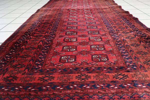 Vintage Afghan Ersari Runner Rug, 1960s-JZV-1725673