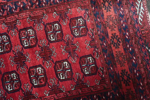 Vintage Afghan Ersari Runner Rug, 1960s-JZV-1725673