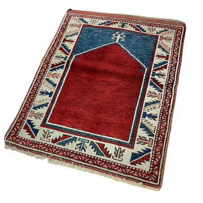 Vintage Afghan Hand-Knotted Kazak Rug-AIV-1128959