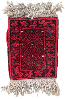 Vintage Afghan Handmade Ersari Mat, 1970s-JZV-1420841