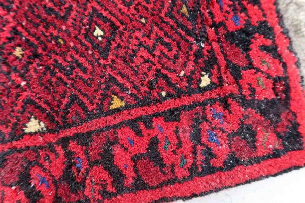 Vintage Afghan Handmade Ersari Mat, 1970s-JZV-1420841